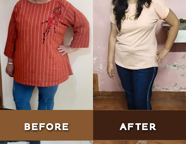 Veena from GK (Delhi) Lost 13 KG (Working Woman)